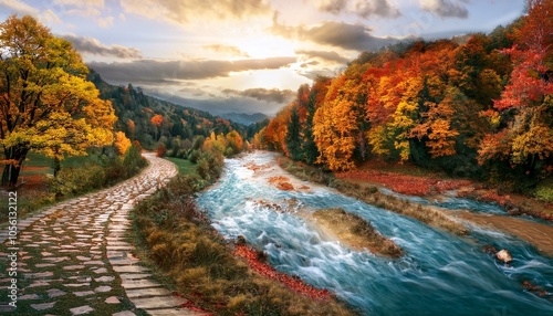 unique, magnificent and fascinating autumn texture landscapes