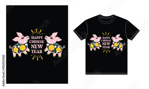 a couple of pigs standing next to each other vector