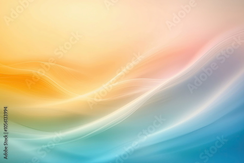 Minimalist colorful bright wave abstract background