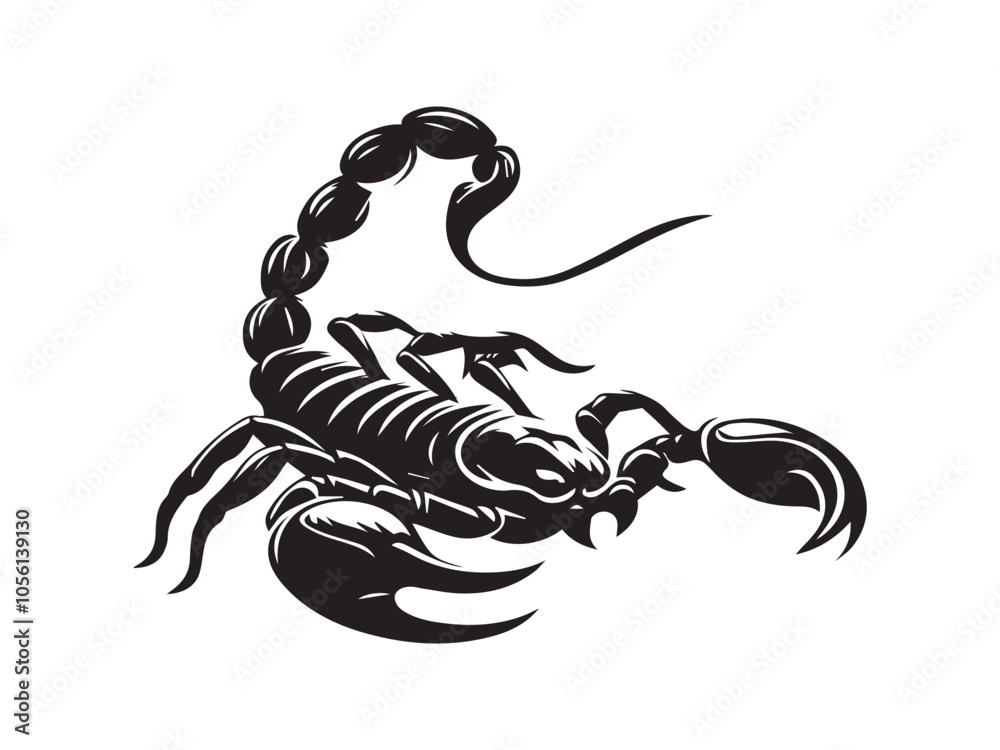 Night Predator, Scorpion Vector Silhouette Illustration Night Predator, Scorpion Vector Silhouette Illustration