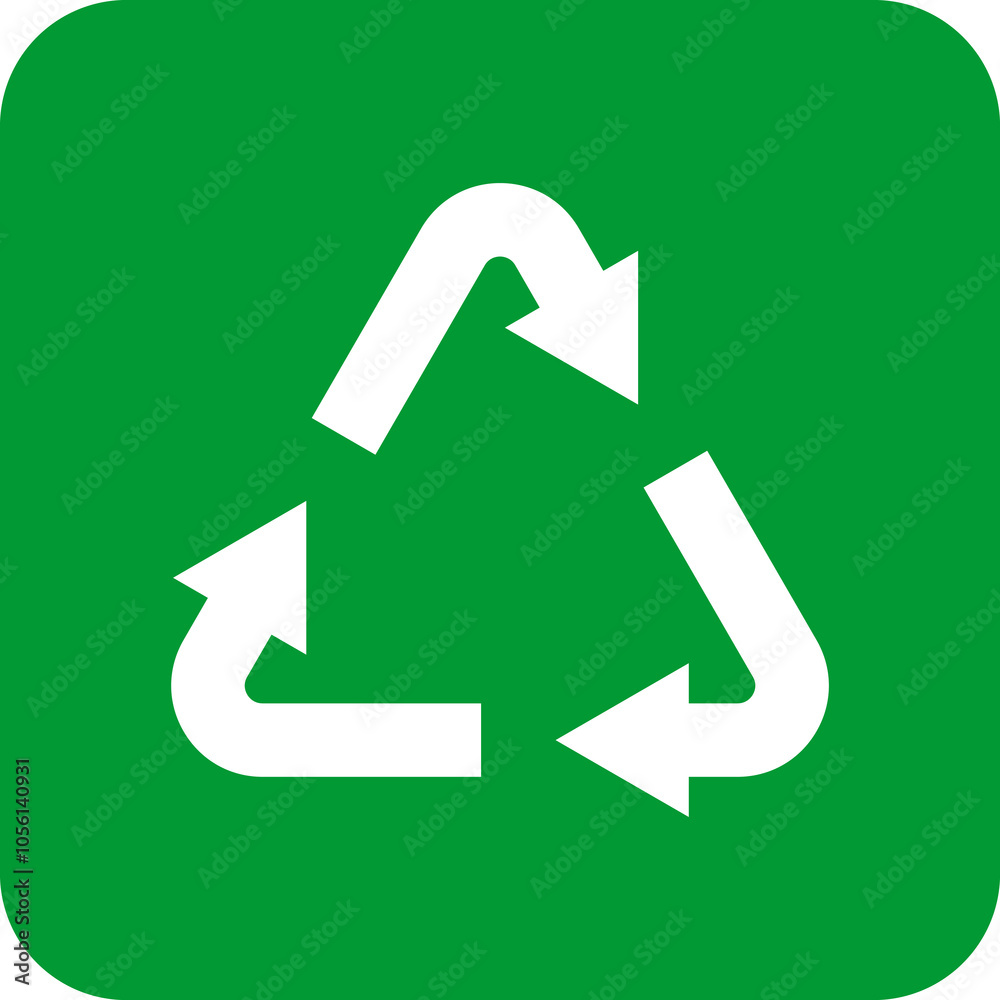 Recycle icon. Trash symbol. Recycling sign, symbol Isolated Vector illustration. Recycle icon. Trash symbol. Recycling sign, symbol Isolated Vector illustration.