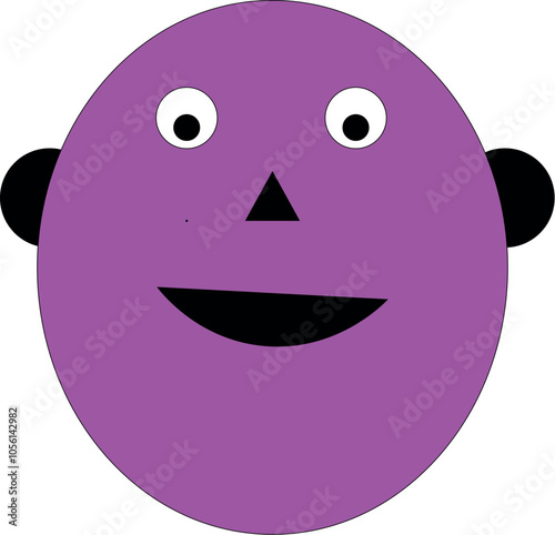 cartoon purple art dasign