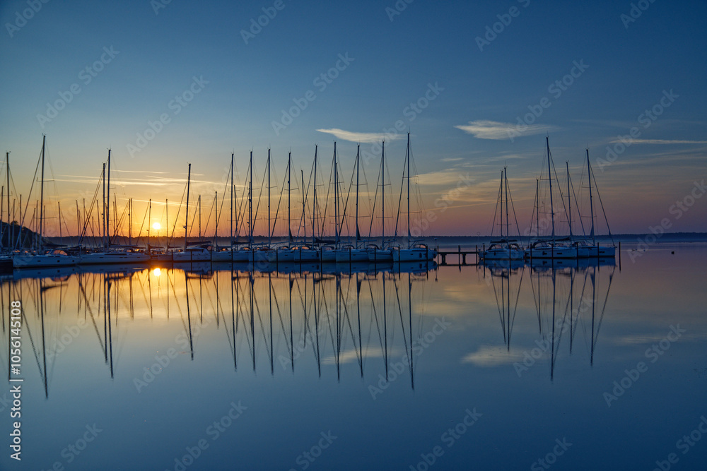 Sonnenaufgang, Hafen, Rügen Sonnenaufgang, Hafen, Rügen