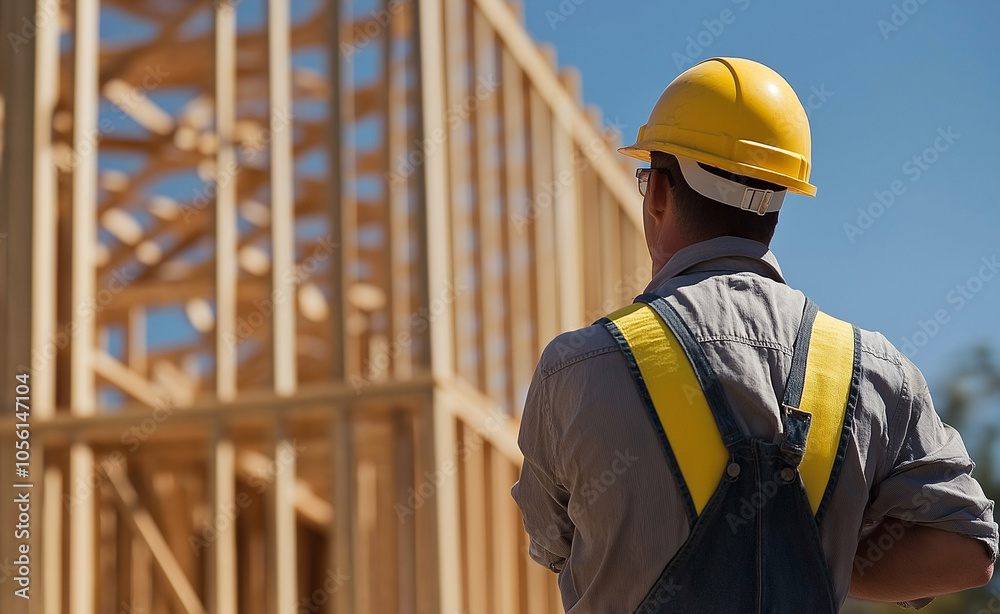 Smiling Construction Worker on Site: Portrait of a confident, smiling construction worker wearing a hard hat and arms crossed on a building site. Smiling Construction Worker on Site: Portrait of a confident, smiling construction worker wearing a hard hat and arms crossed on a building site.