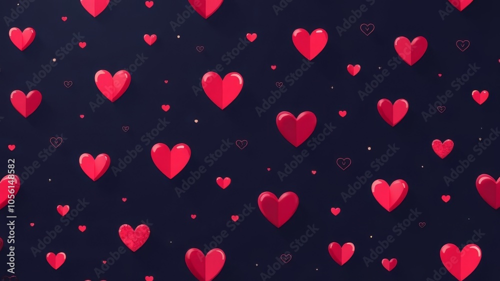 lots of little hearts all over the background lots of little hearts all over the background