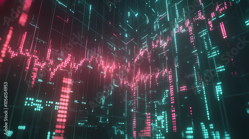 Stock market or forex trading graph and candlestick chart suitable for financial investment concept. Economy trends background for business idea and all art work design. 
