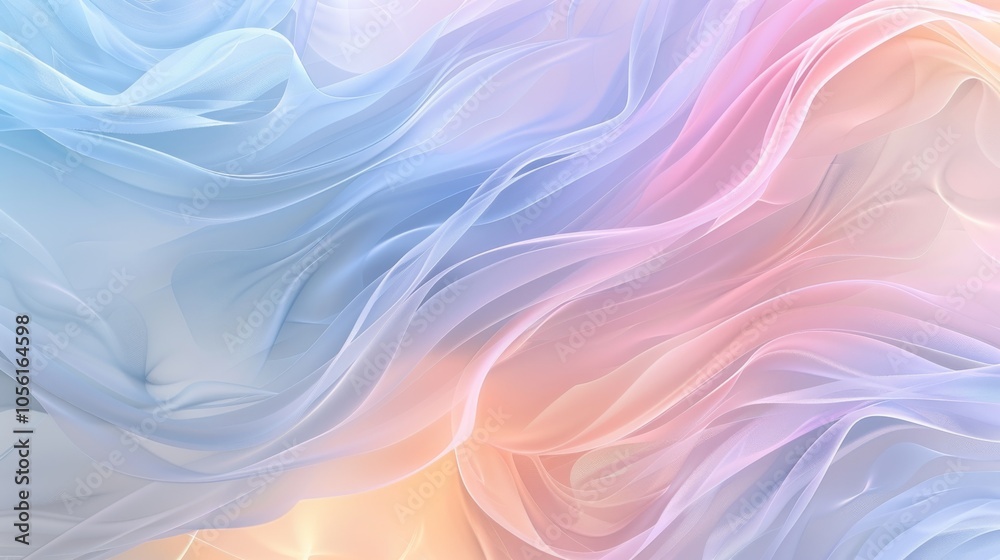 An abstract pastel background with fluid shapes in light pink, baby blue, and lavender An abstract pastel background with fluid shapes in light pink, baby blue, and lavender