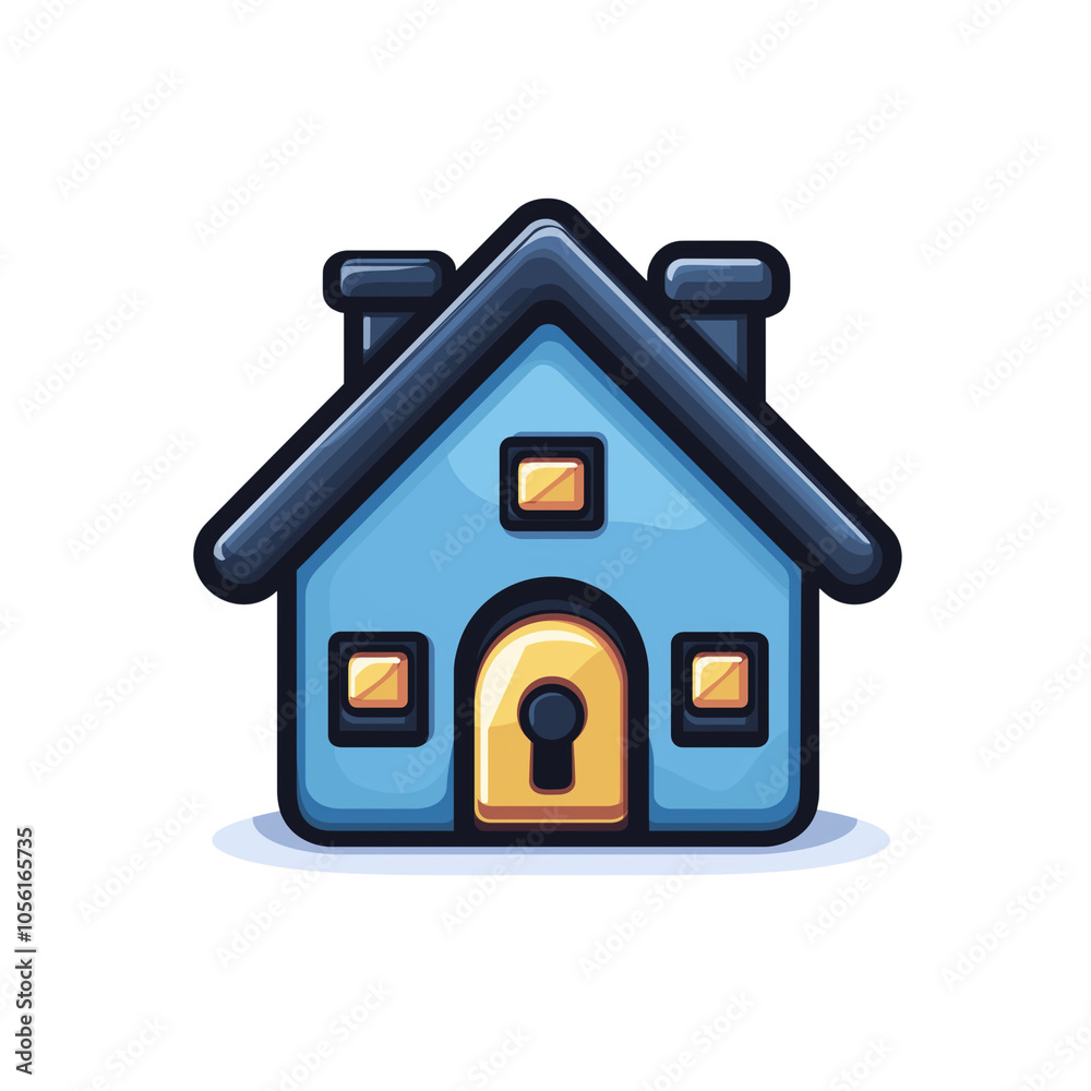 House security simple icon transparent House security simple icon transparent