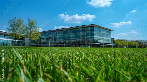 company building in the background 