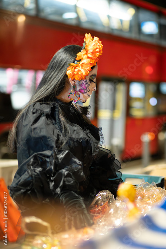 Curious Catrina at the Candy Stand photo