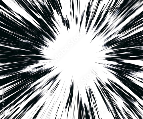 Wallpaper Mural Dramatic comic-style explosion with dynamic radial lines. Torontodigital.ca