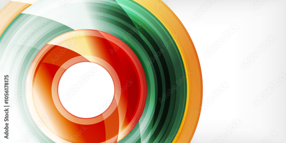 Bright colorful circles with light effects. Abstract background Bright colorful circles with light effects. Abstract background