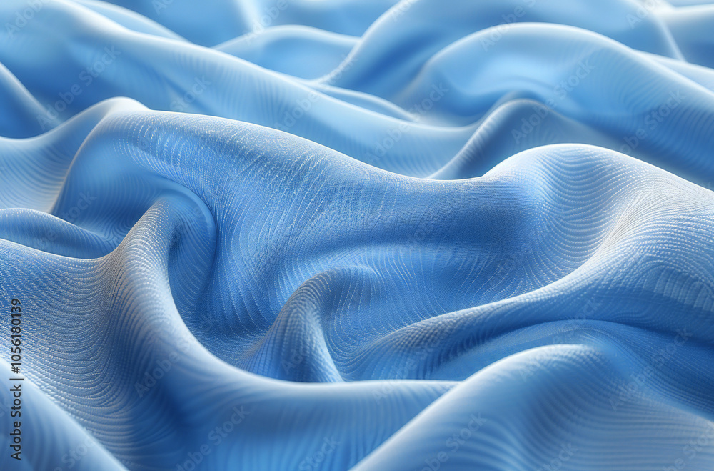 Obraz premium Blue Microfiber Fabric Texture