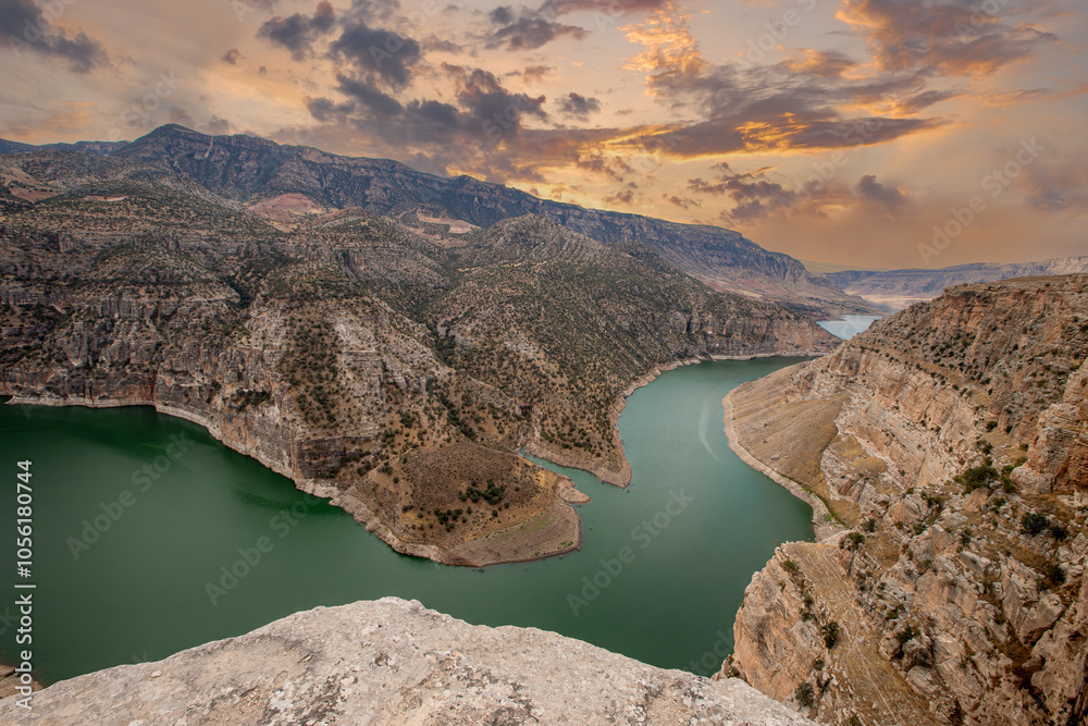 Türkiye, Siirt province; Perforated stone, Botan valley.