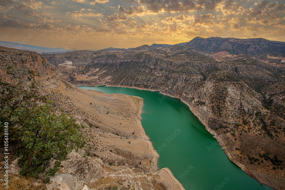 Türkiye, Siirt province; Perforated stone, Botan valley.