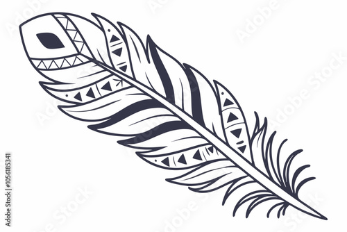 illustration of feather