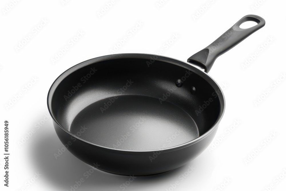 Black skillet isolated on white background Black skillet isolated on white background
