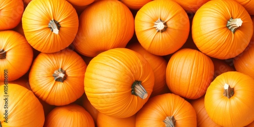 Close-up of vibrant pumpkins showcasing rich orange tones during the autumn harvest season