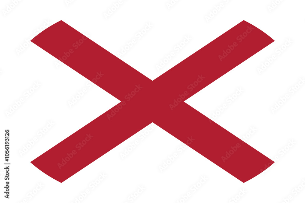 Oval flag of the United States of America federal state of ALABAMA Oval flag of the United States of America federal state of ALABAMA