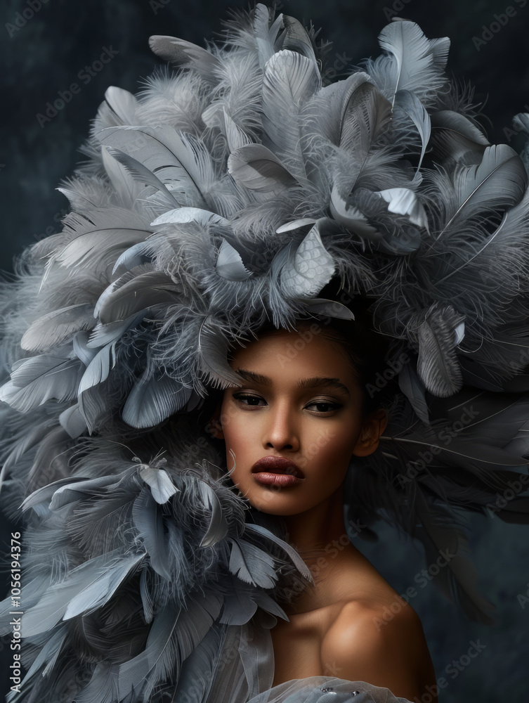 Vogue Style Fashion Shoot of a Beautiful Woman