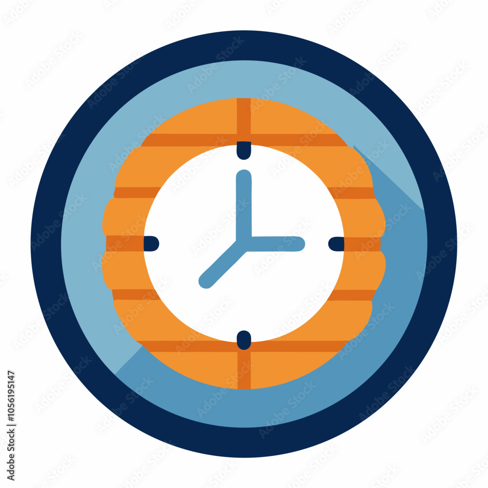 A simple, flat illustration of a clock face, perfect for adding a touch of timekeeping to your designs. This minimalist icon is ideal for use in websites, mobile apps. A simple, flat illustration of a clock face, perfect for adding a touch of timekeeping to your designs. This minimalist icon is ideal for use in websites, mobile apps.