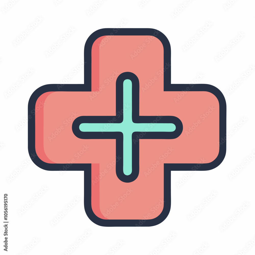 A simple yet effective illustration of a plus sign, perfect for adding a touch of visual interest to your designs. This clean and modern icon is ideal for use in websites, apps. A simple yet effective illustration of a plus sign, perfect for adding a touch of visual interest to your designs. This clean and modern icon is ideal for use in websites, apps.