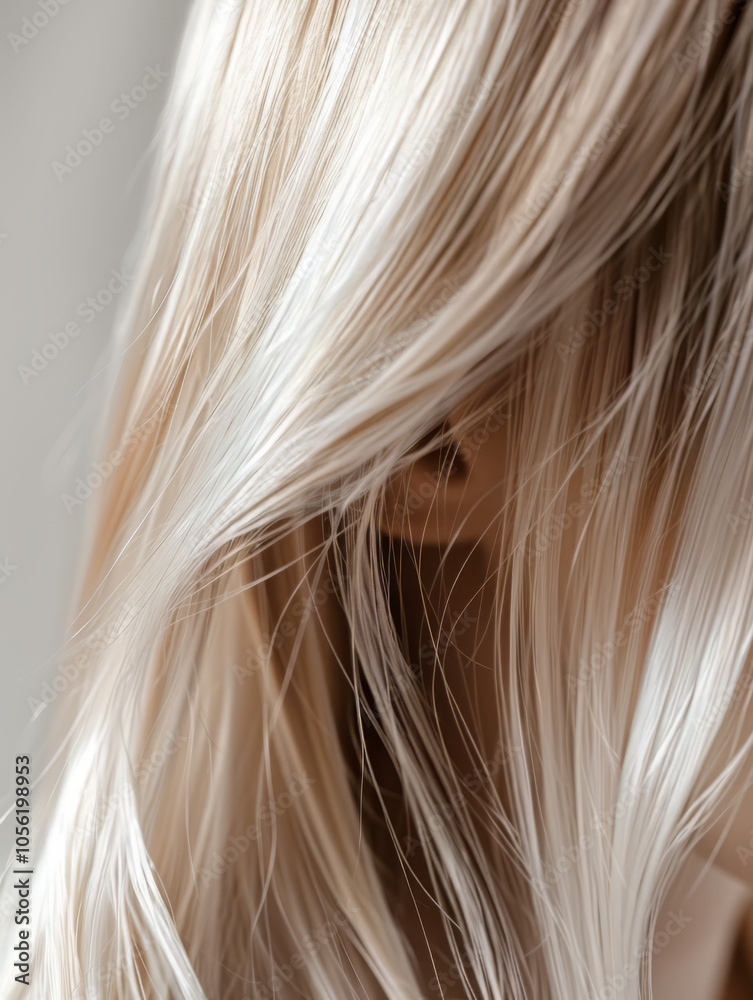 Naklejka premium Beautiful Girl Portrait with Make Up and Beautiful Hair 