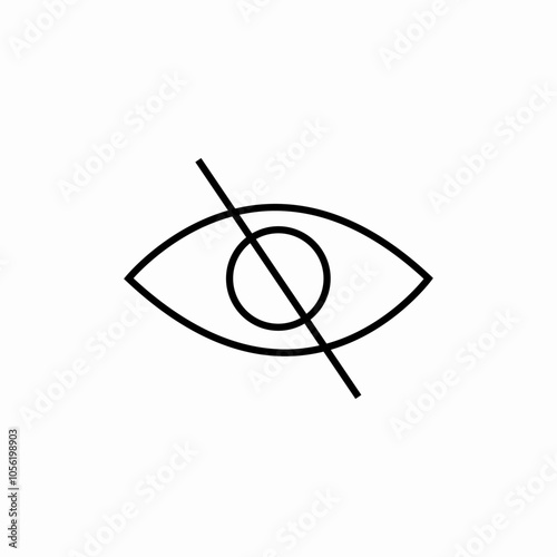 no view icon sign vector photo