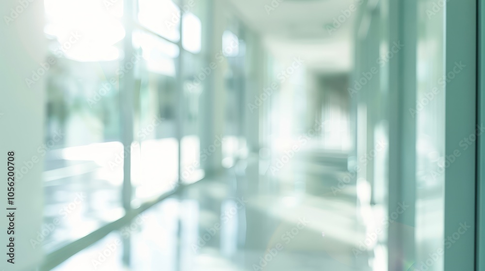 Abstract Blurred Office Interior Abstract Blurred Office Interior