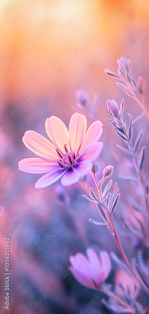 A tranquil evening sky with smooth pastel orange and light purple hues for a soothing wallpaper A tranquil evening sky with smooth pastel orange and light purple hues for a soothing wallpaper