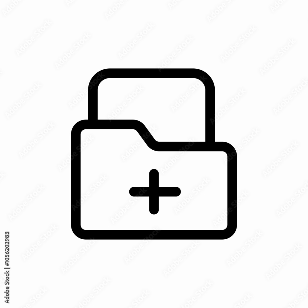 add folder file icon sign vector add folder file icon sign vector