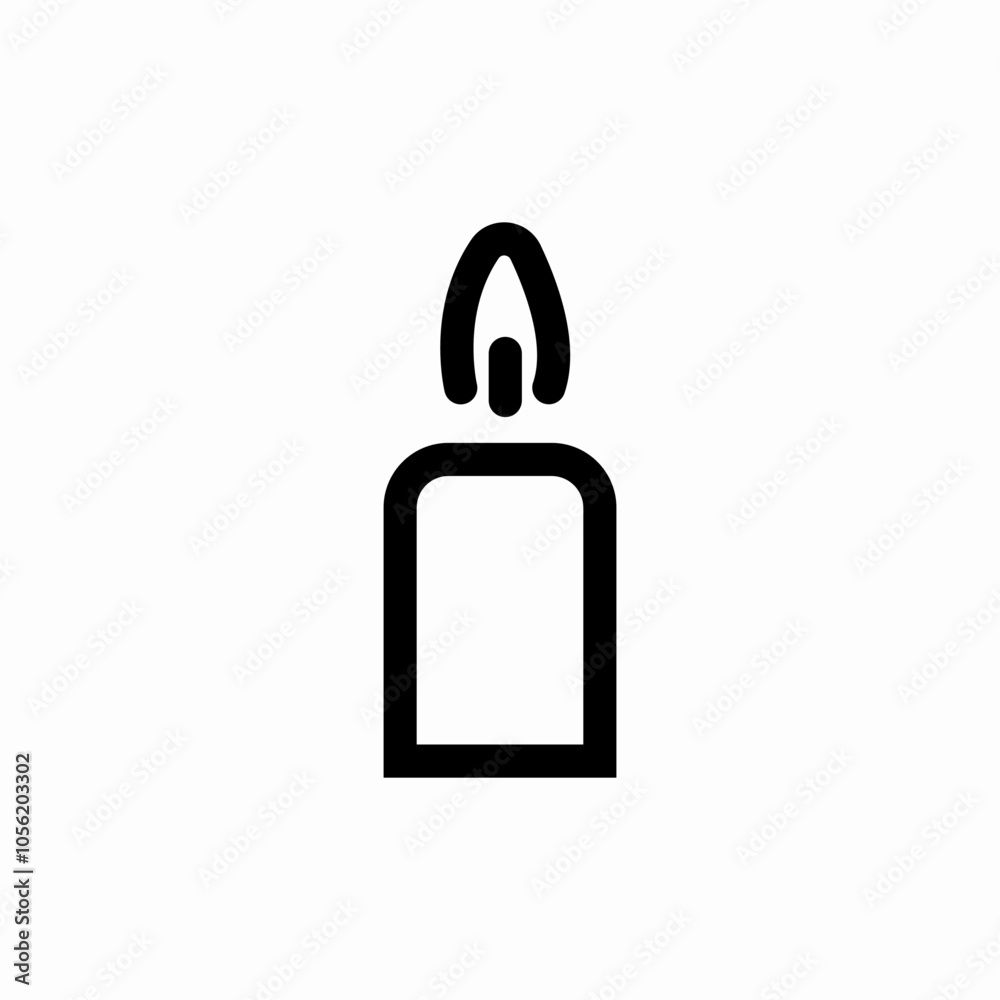 candle light icon sign vector candle light icon sign vector