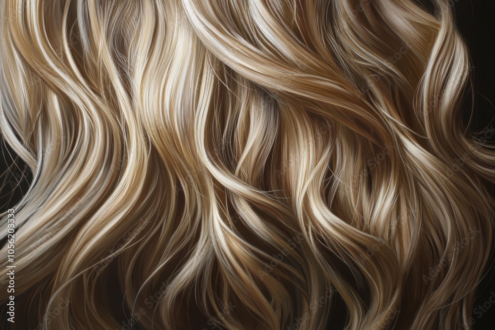 A girl's wavy blonde hair A girl's wavy blonde hair