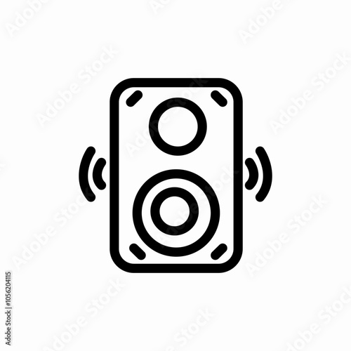 loudspeaker music icon sign vector