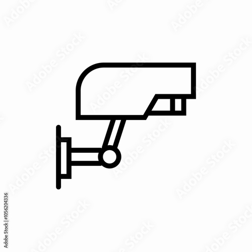 security camera cctv icon sign vector