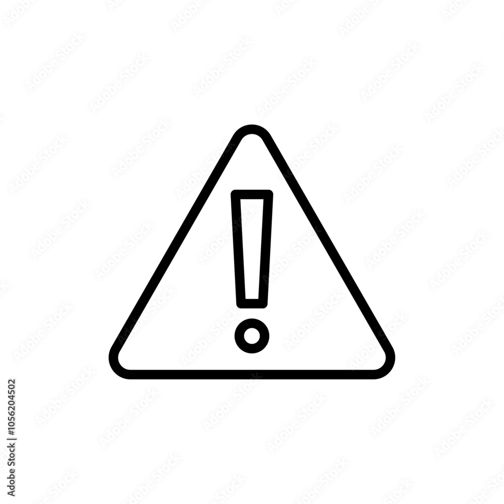 Attention icon logo sign set vector outline Attention icon logo sign set vector outline