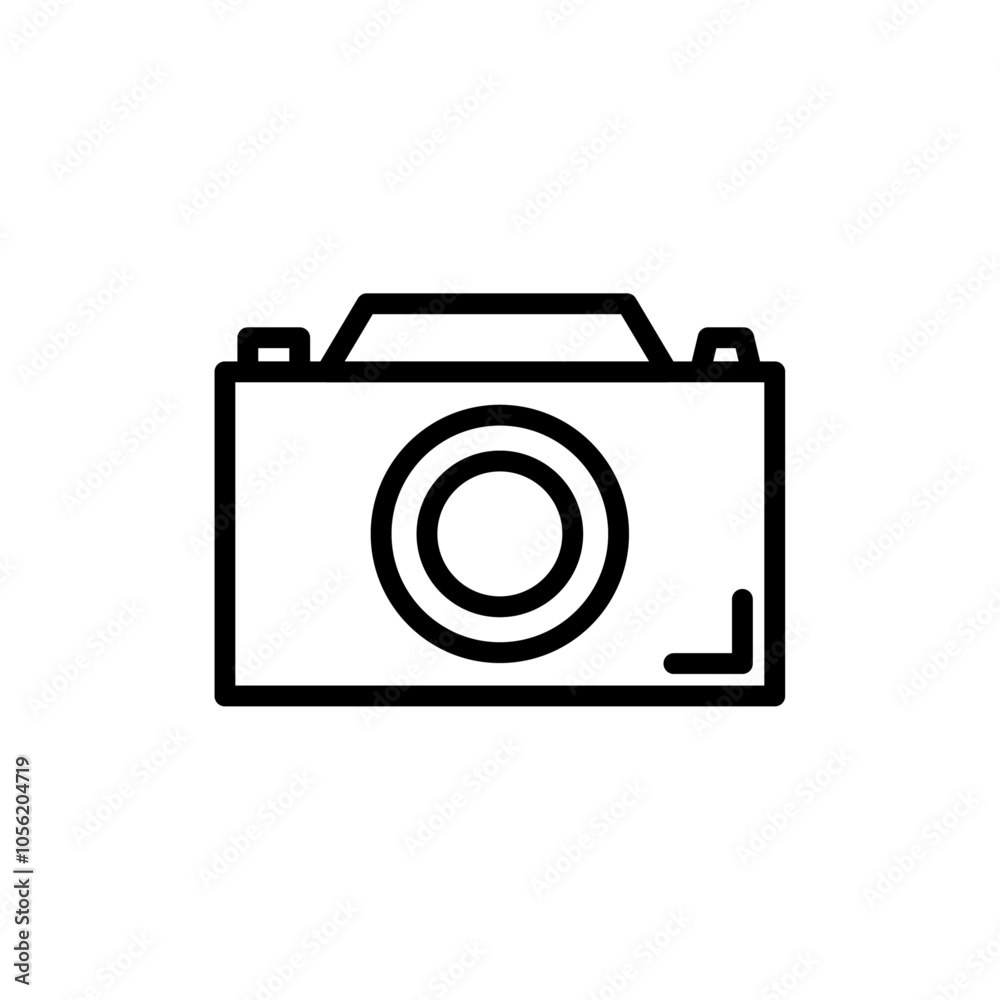 Camera icon logo sign set vector outline Camera icon logo sign set vector outline