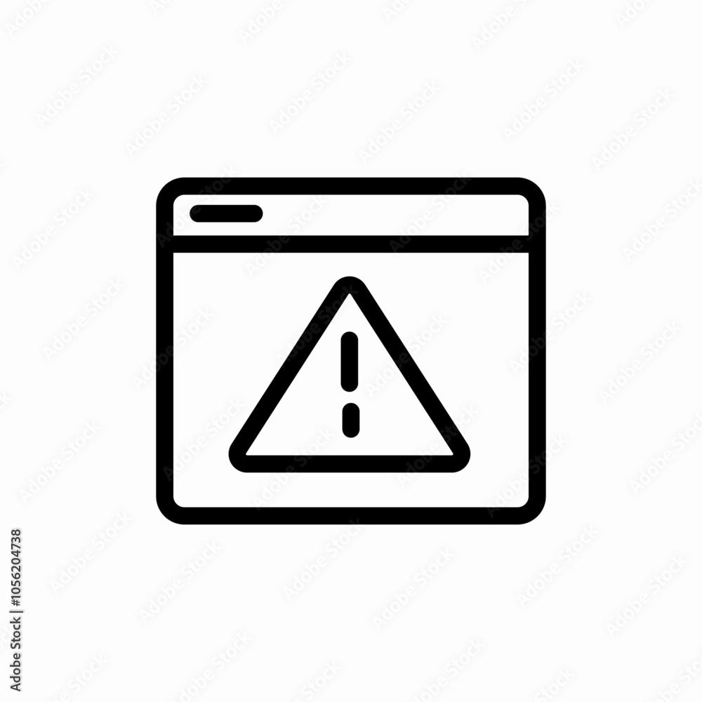 website exclamation mark icon sign vector website exclamation mark icon sign vector