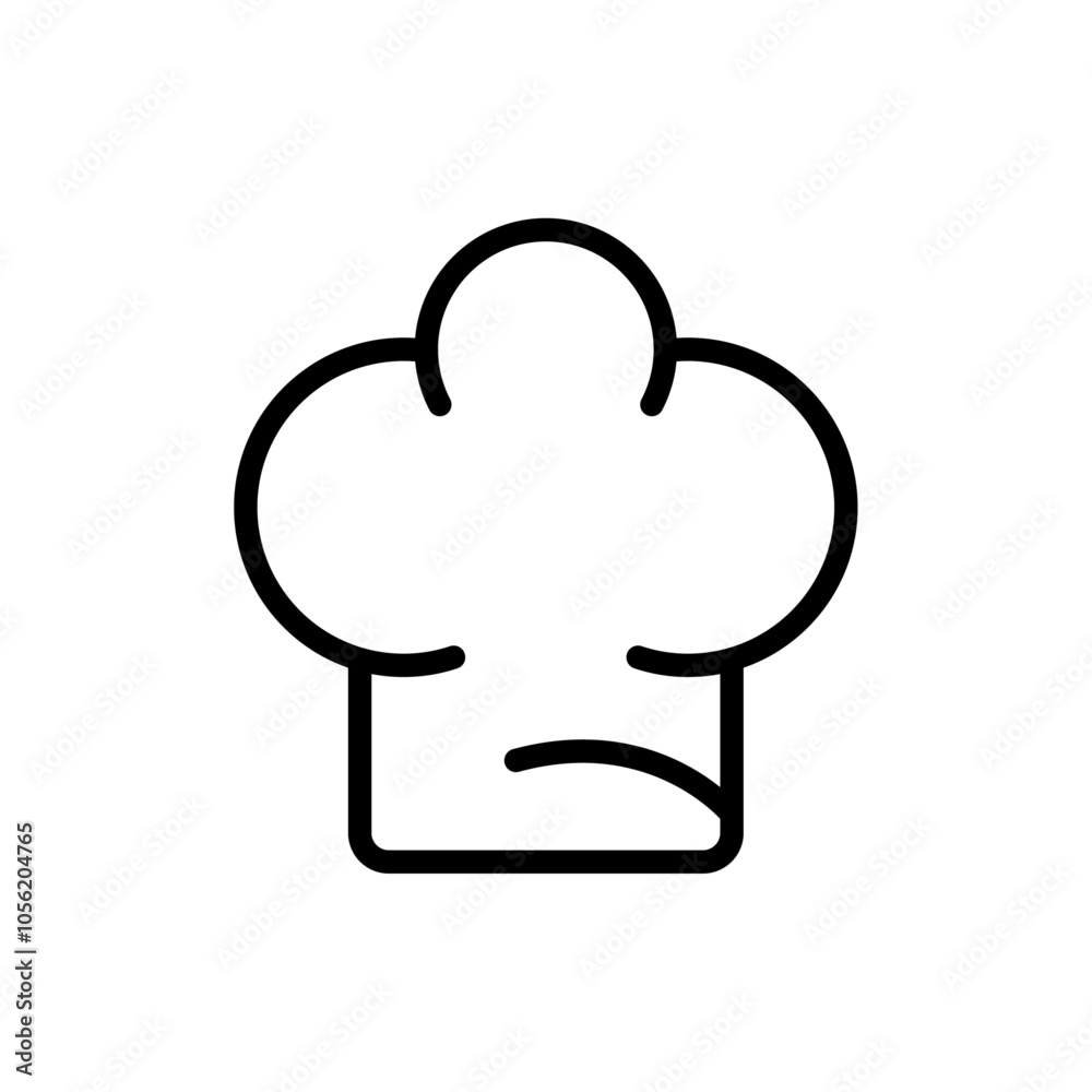 Chef hat icon logo sign set vector outline Chef hat icon logo sign set vector outline