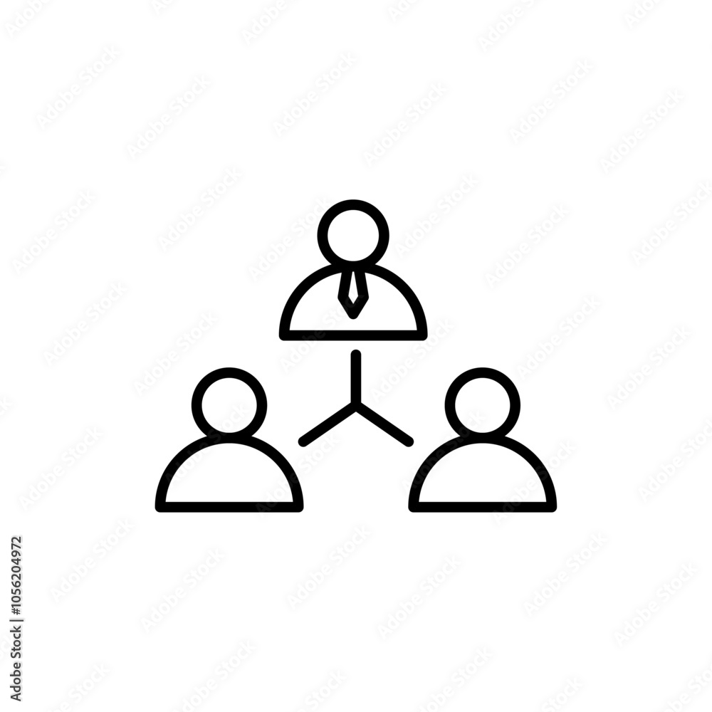 Department head icon logo sign set vector outline Department head icon logo sign set vector outline