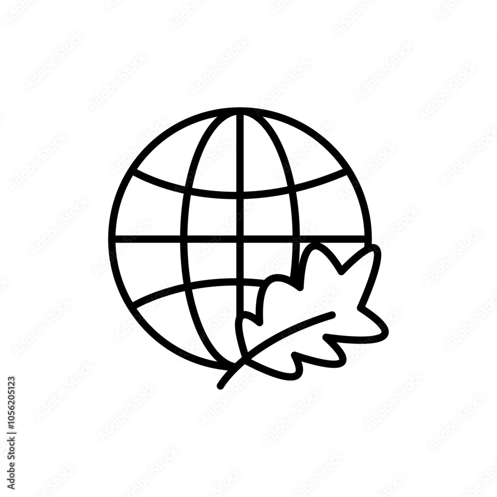 Environment icon logo sign set vector outline Environment icon logo sign set vector outline