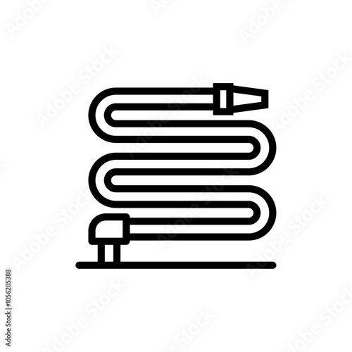 Hose icon logo sign set vector outline