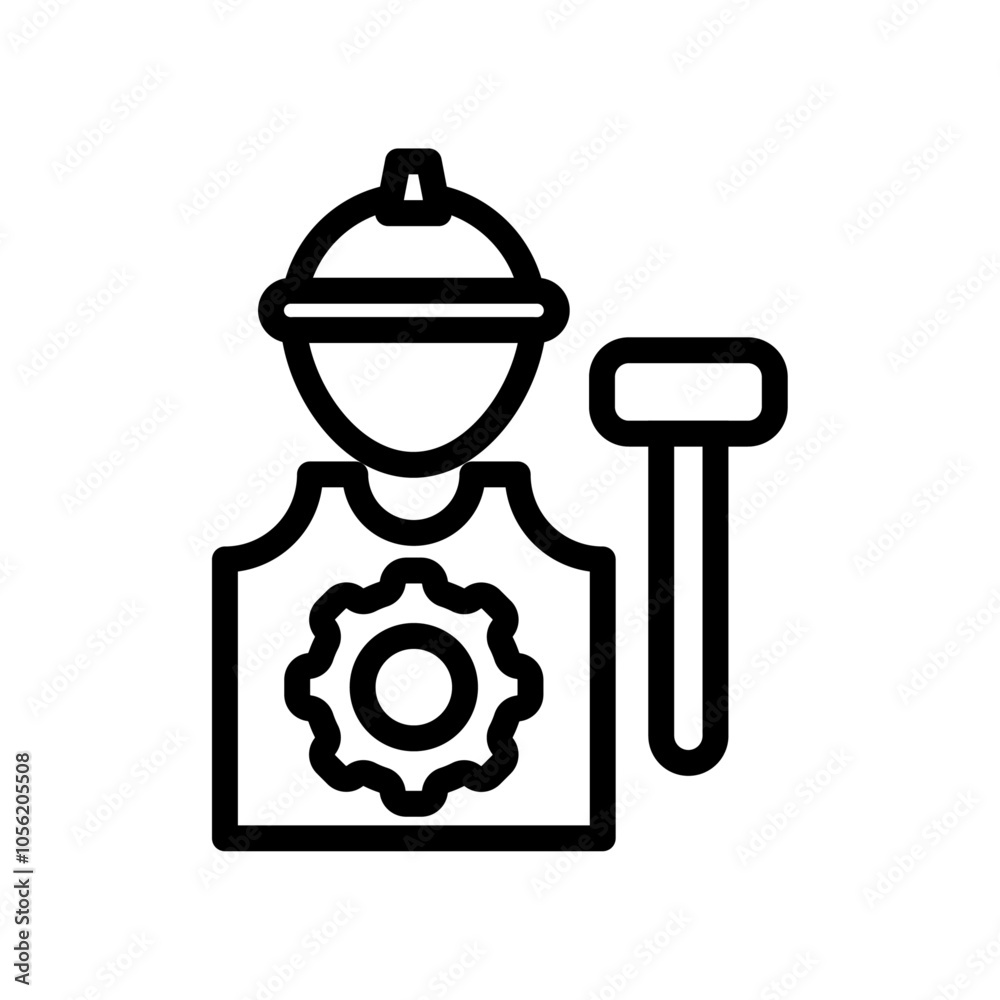 Labour icon logo sign set vector outline Labour icon logo sign set vector outline