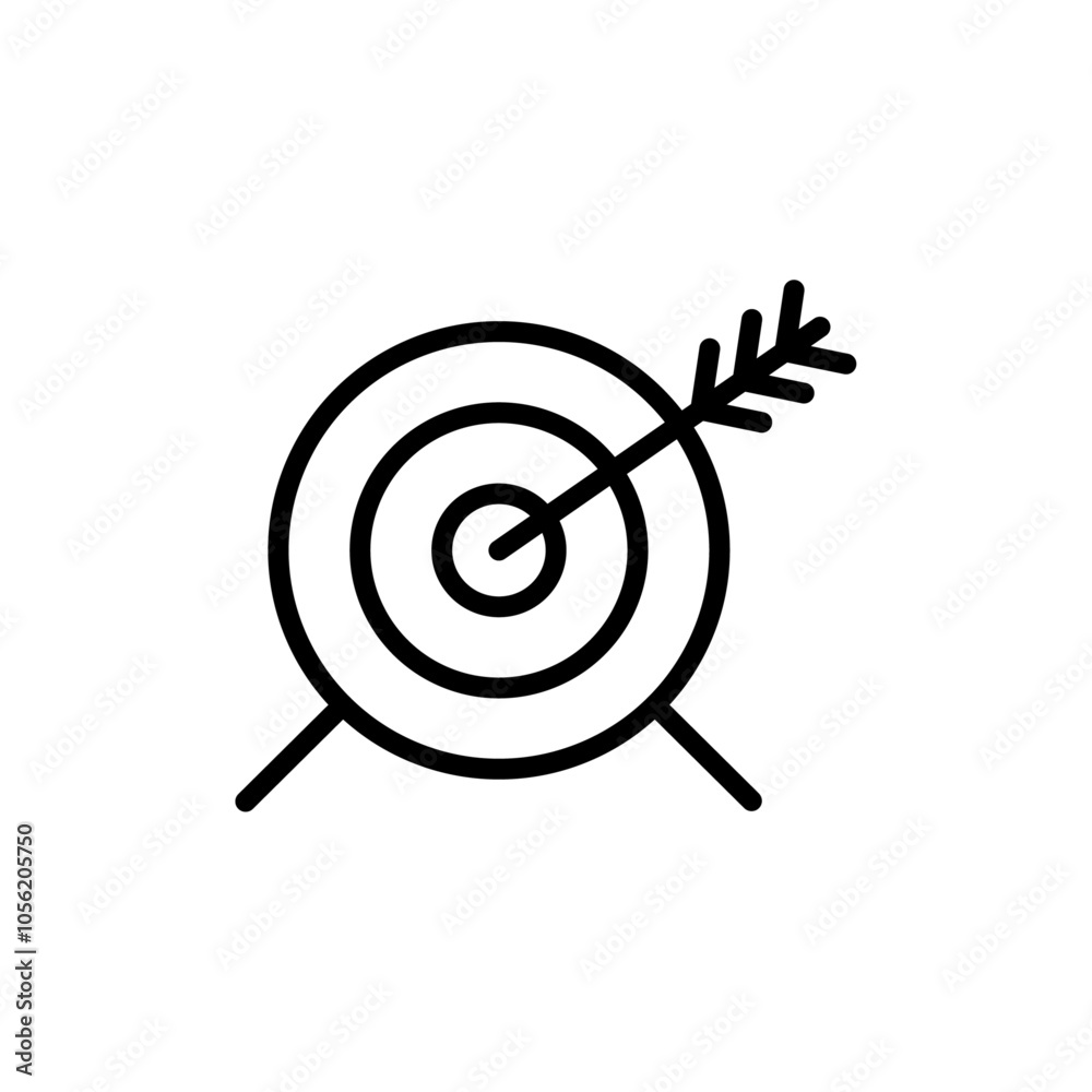 objectives icon logo sign set vector outline objectives icon logo sign set vector outline