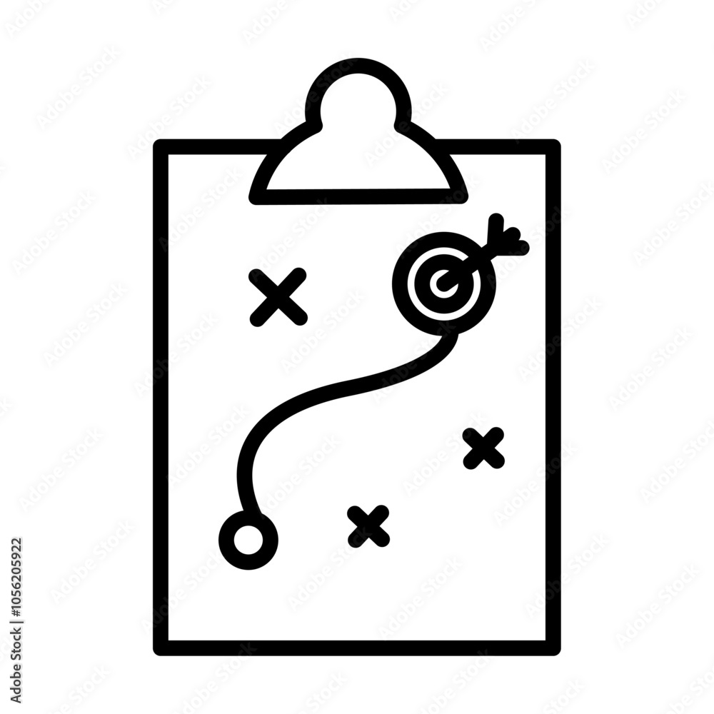 Planning icon logo sign set vector outline Planning icon logo sign set vector outline