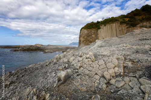 Cape Stolbchaty. Kunashir, Kunashir, South Kuriles, Russia photo