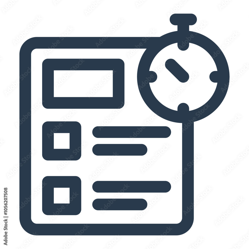 Quiz on Learning Management System Vector Icon Quiz on Learning Management System Vector Icon