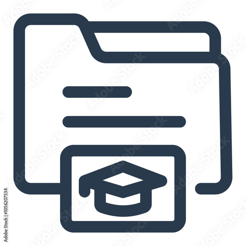 SCORM File on Learning Management System Vector Icon