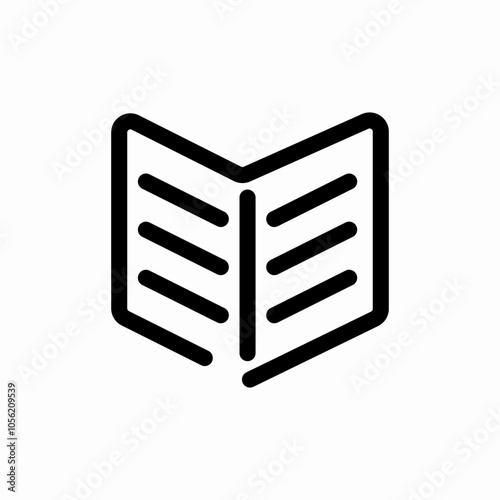 open book icon sign vector