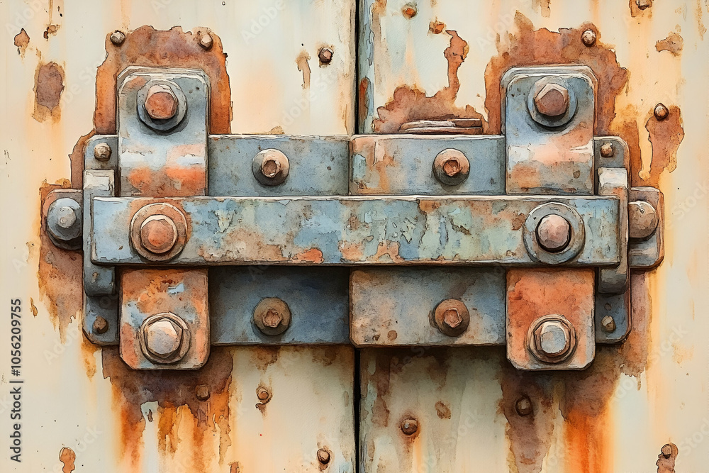 A close-up of an old, rusted metal hinge with a weathered surface, showcasing textures of decay and aging. A close-up of an old, rusted metal hinge with a weathered surface, showcasing textures of decay and aging.